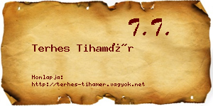 Terhes Tihamér névjegykártya